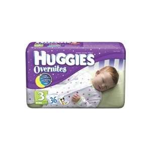   HUGGIES OVERNITE DIAPERS, SIZE 3, 144/CS, KIC52093: Sports & Outdoors