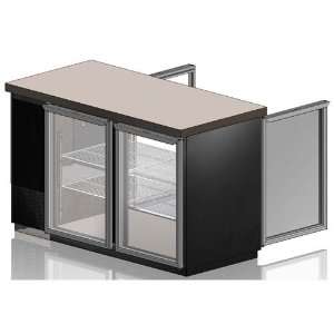   PT 59 Glass Door Pass Thru Back Bar Storage Cooler: Kitchen & Dining