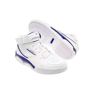   Reebok Mens S. Carter B Ball Mid (White/Team Dk. Royal 12.0 M): Shoes