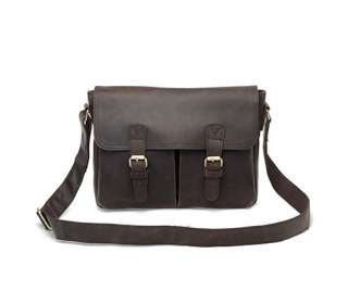 Rustic Leather Messenger Bag Satchel Mailbag Notebook Case Schoolbag 