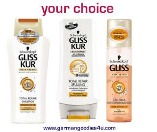 GLISS KUR Total Repair   Shampoo   Express Conditioner  