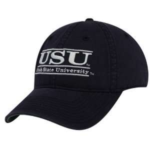  The Game Utah State Aggies Navy Blue 3D Bar Adjustable Hat 