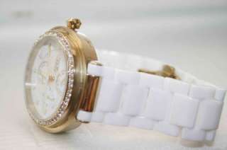   Pull Of FOSSIL White CERAMIC MULTIFUNCTION SUBDIAL WATCH FreeGift $225