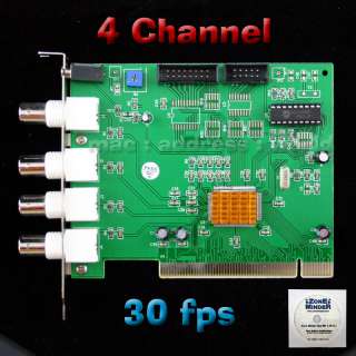 ZoneMinder 4ch 30fps DVR pci CCTV card   pico BT878a  