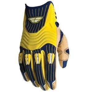   Fly Racing Evolution Gloves   2008   3X Large/Yellow/Navy Automotive