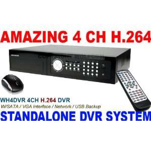 Standalone CCTV DVR System includes mouse and remote  4 audio and USB 