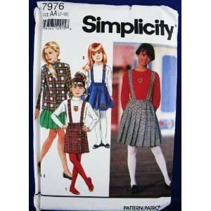 Simplicity 7976 Size 7 10 Skirt with or without straps & Top Sewing 