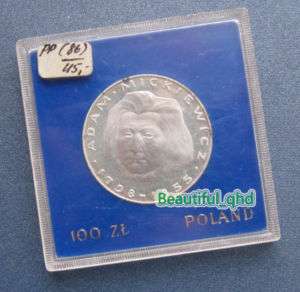 1978 Poland 100 Zlotych Mickiewicz Silver Proof Coin  