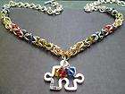 Autism Awareness Necklace   Chainmaille  Aspergers Jewe.​..