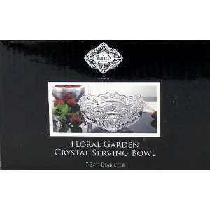  Godinger Floral Garden Crystal Serving Bowl #44111: Kitchen & Dining