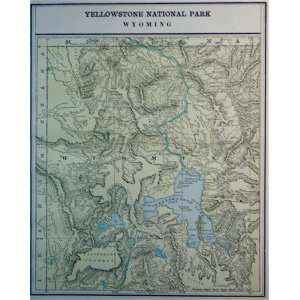 Cram Map of Yellowstone National Park (1893): Office 