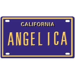  Angelica Mini Personalized California License Plate 