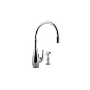   One Handle Kitchen Faucet with Sidespray GN 4805 BN: Home Improvement