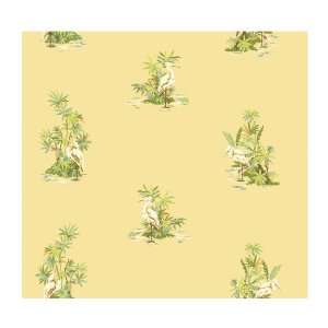   By The Sea AC6146 Egret Toss Wallpaper, Yellow/Green: Home Improvement