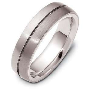  Titanium & Platinum 6mm Wedding Band Ring   7 Jewelry