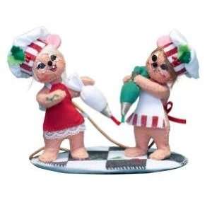  Annalee 4 Frosting Fight Mice Figurine