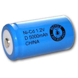 Size Rechargeable Battery 5000mAh NiCd 1.2V Button Top Cell