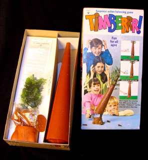 Vintage TIMBERRR game 1970 transogram Towering Tree COMPLETE Unused 