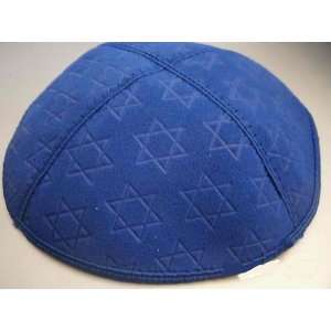 Suede Kippot with embossed design Kippah, Yarmulkes with Star of David 