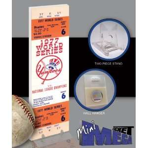    1977 World Series Mini Mega Ticket   Yankees: Sports & Outdoors