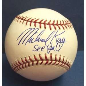  Michael Kay Autographed Baseball: Sports & Outdoors