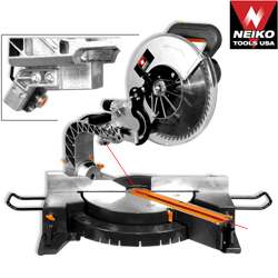 12 Retractable Compound Mitre Saw w/ Laser, UL/CUL  