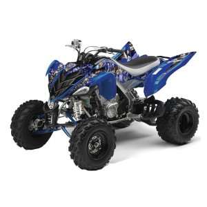 AMR Racing Yamaha Raptor 700 ATV Quad Graphic Kit   Madhatter Blue 