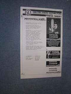 Orig MOONWALKER + extras MICHAEL JACKSON Movie Poster  