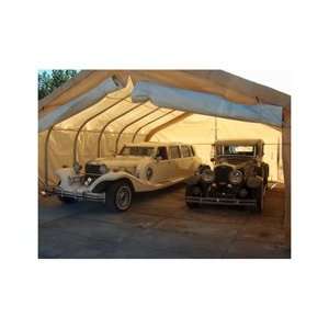  Rhino Shelter 2CARHS222412TN: Two Car Garage 22x24x12 