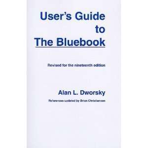   Users Guide to the Bluebook (text only)[Paperback]2010  N/A  Books