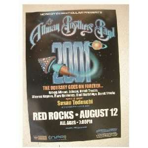 The Allman Brothers Band Handbill Poster Red Rocks 2001 
