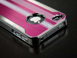 Luxury Steel Chrome Deluxe Case For iPhone 4 4S + Free Screen 