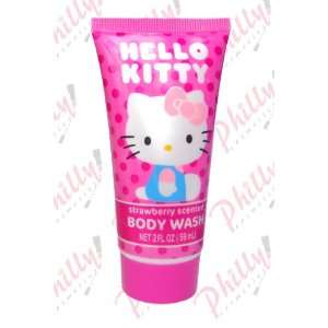  Hello Kitty Body Wash Strawberry Scented 2 Fl Oz: Beauty