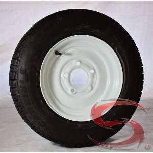 12 inch Solid Steel Trailer Wheel 5x4.5 and Tire Assembly 4.80 12 Load 