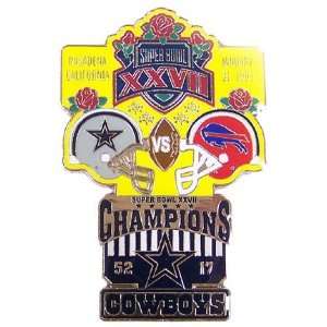  Super Bowl XXVII Oversized Commemorative Pin Sports 