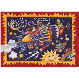   Space 1997 Greeting Card 5x7 with Envelope