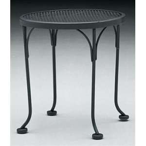   17 Round Metal Patio End Table Textured Cypress: Patio, Lawn & Garden