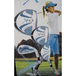 Affinity Ladies Right Hand XR3 Golf Club Set W/Ladies Cart Bag &Free 