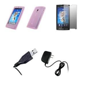  Sony Ericsson Xperia X10   Premium Pink Soft Silicone Gel 