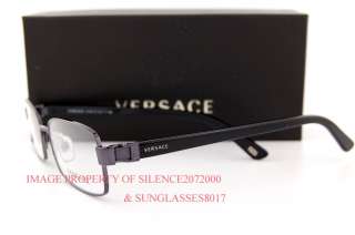   VERSACE Eyeglasses Frames 1173 1255 ANTHRACITE/BLACK 100% Authentic
