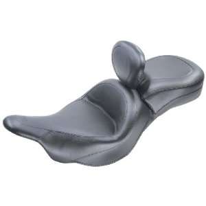 Mustang Wide Touring Seat with Driver Backrest   Vintage   Front 17in 