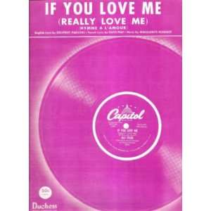  Sheet Music If You Love Me Marguerite Monnot 94 