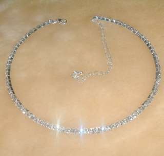 fashion 1row 11cm bridal rhinestone necklace FREE#13000  