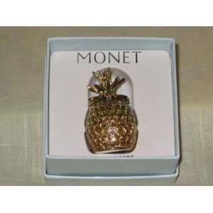  Monet  Pineapple  Miniature 2 Inch Trinket Box 