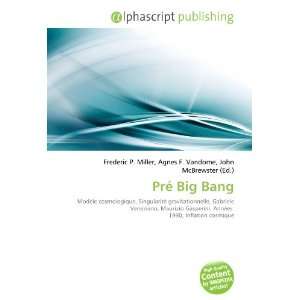  Pré Big Bang (French Edition) (9786132763068): Books