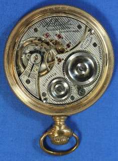   Illinois Abraham Lincoln Open Face Antique Pocket Watch 21j 14s 42mm