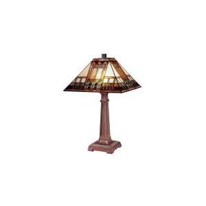   : Dale Tiffany Mission 2 Light Table Lamp 8840 739: Home Improvement