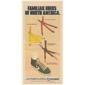  1982 Converse Shoes Familiar Birds of North America Print 