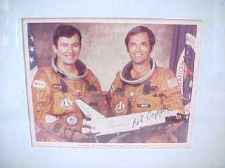   STS 1 Columbia Space Shuttle Astronauts John Young Bob Crippen  