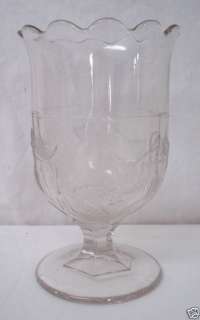 1870s EAPG Pattern Glass Clematis Spooner  